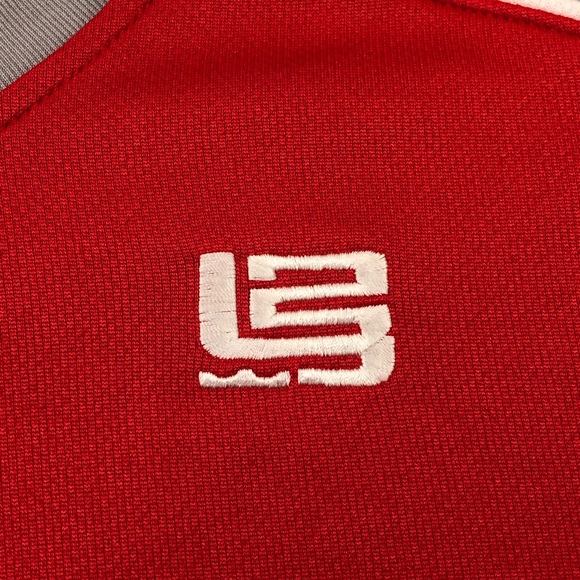 Nike Team Fit Dry Lebron James Ohio State Red Basketball Longsleeve Shirt Mens L - Picture 6 of 11